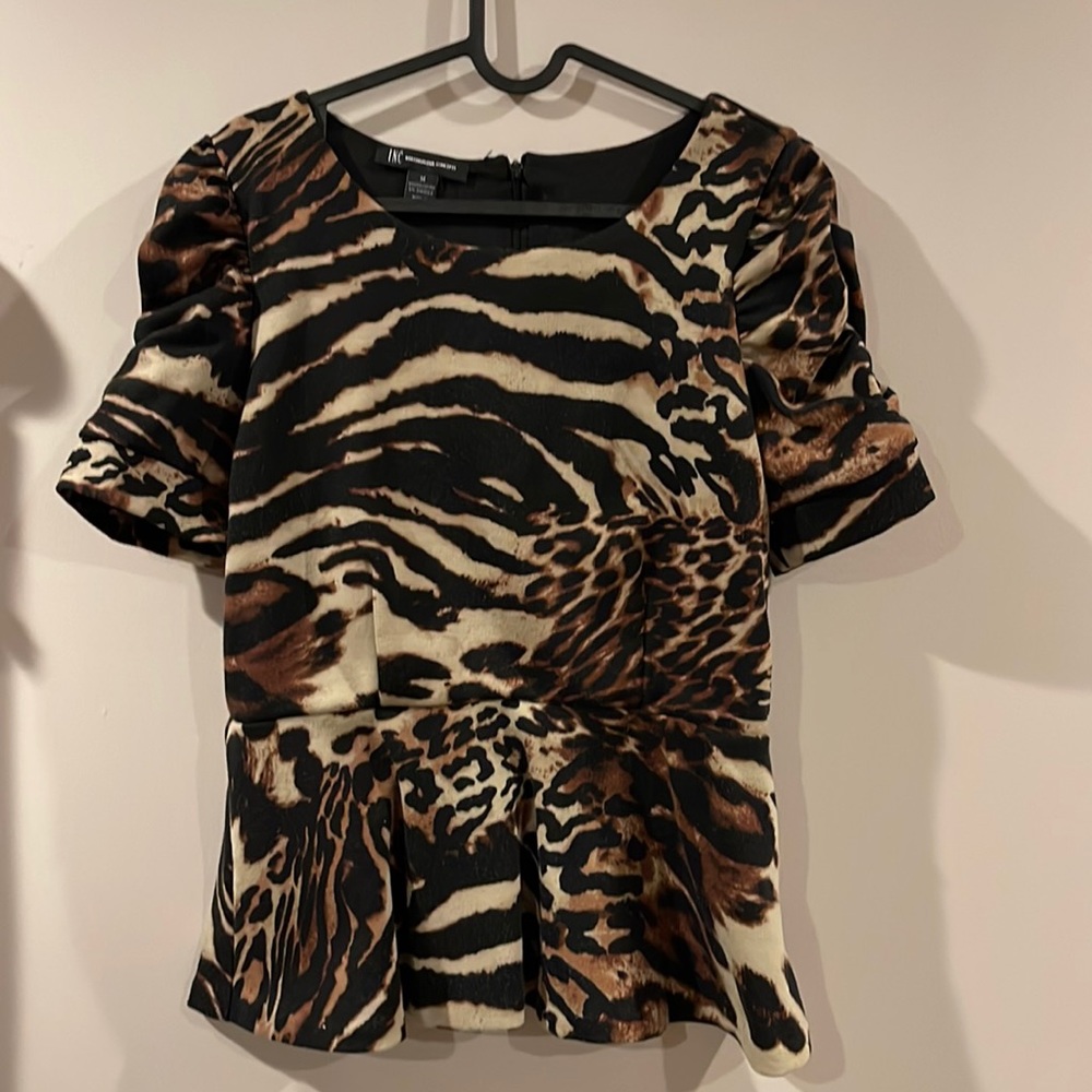 INC International Concepts animal print top